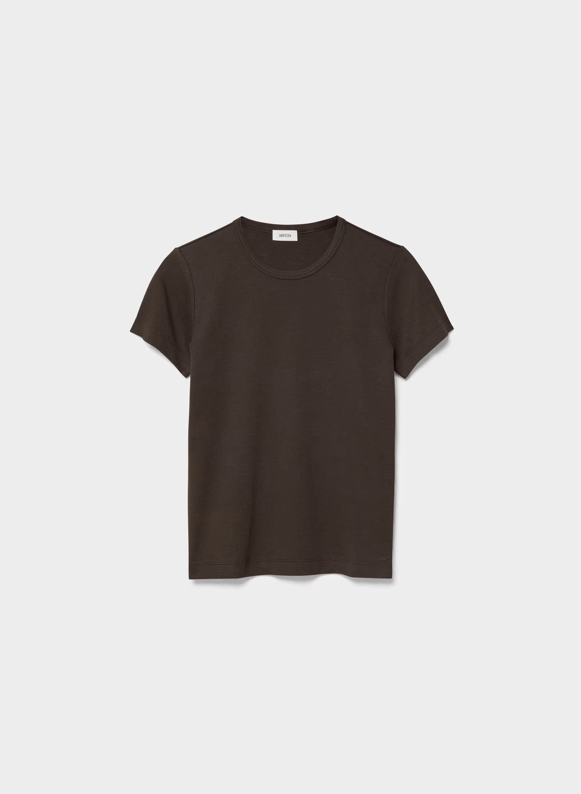InterLock Cotton Wirth T-Shirt - CACAO NIB BROWN