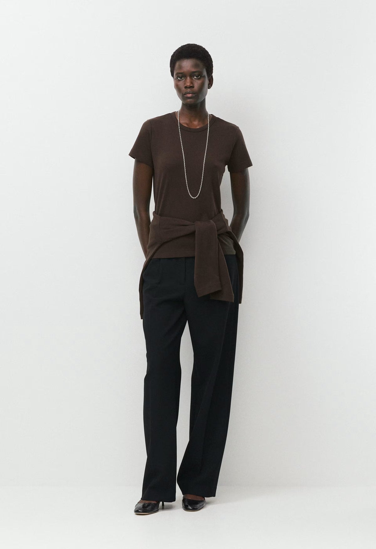 InterLock Cotton Wirth T-Shirt - CACAO NIB BROWN