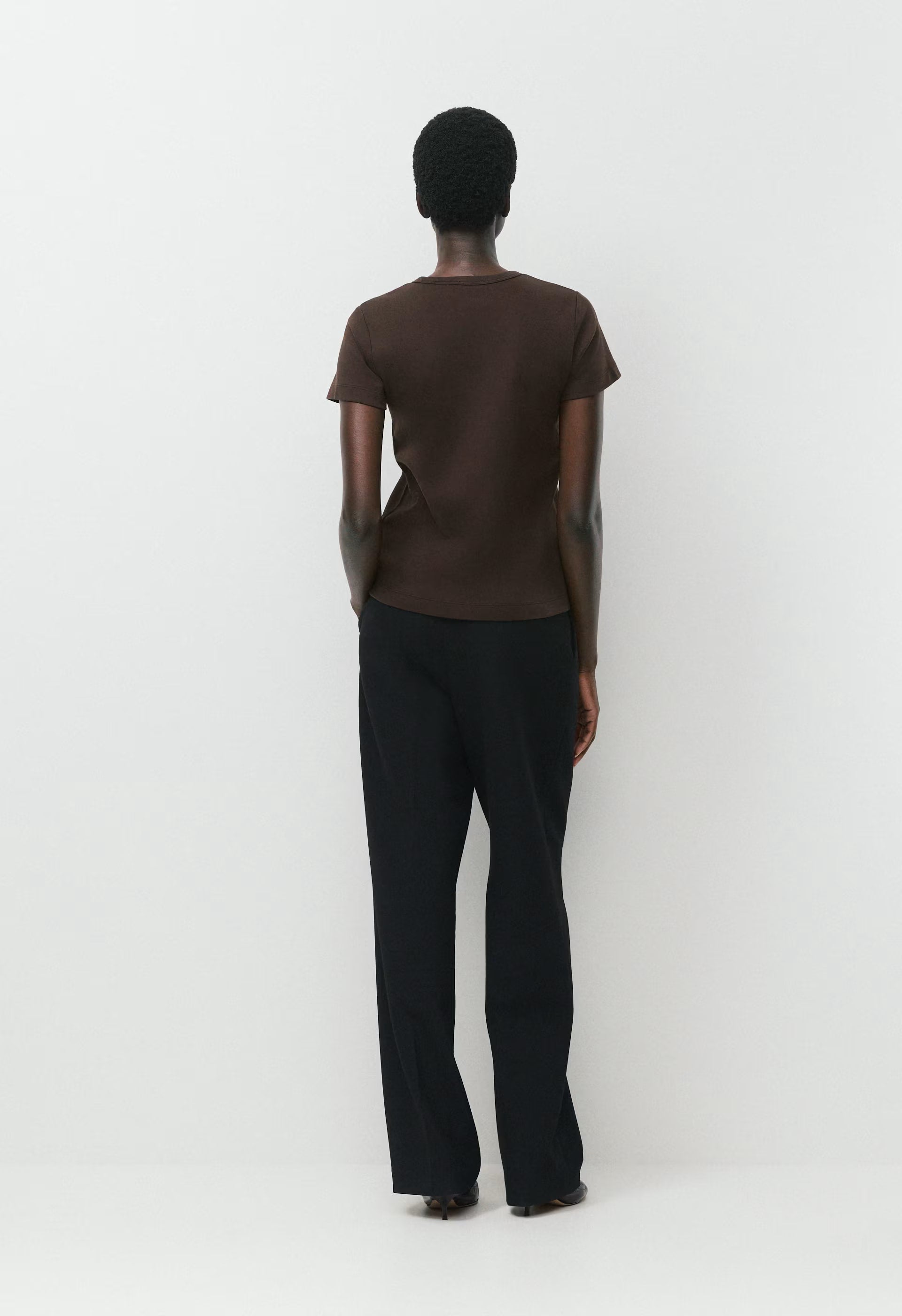 InterLock Cotton Wirth T-Shirt - CACAO NIB BROWN