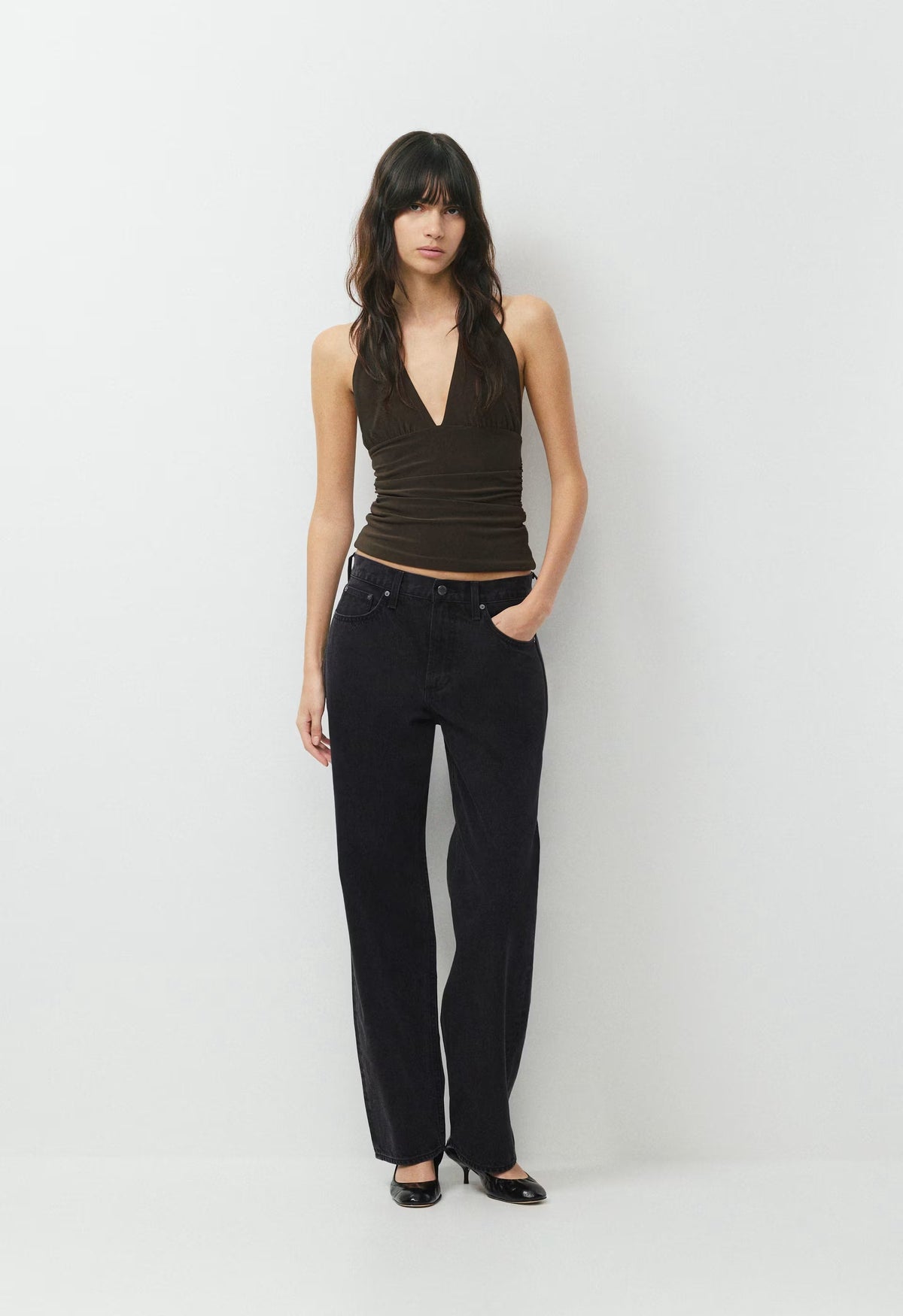 Smooth Matter™ Wylder Halter Top - CACAO NIB BROWN