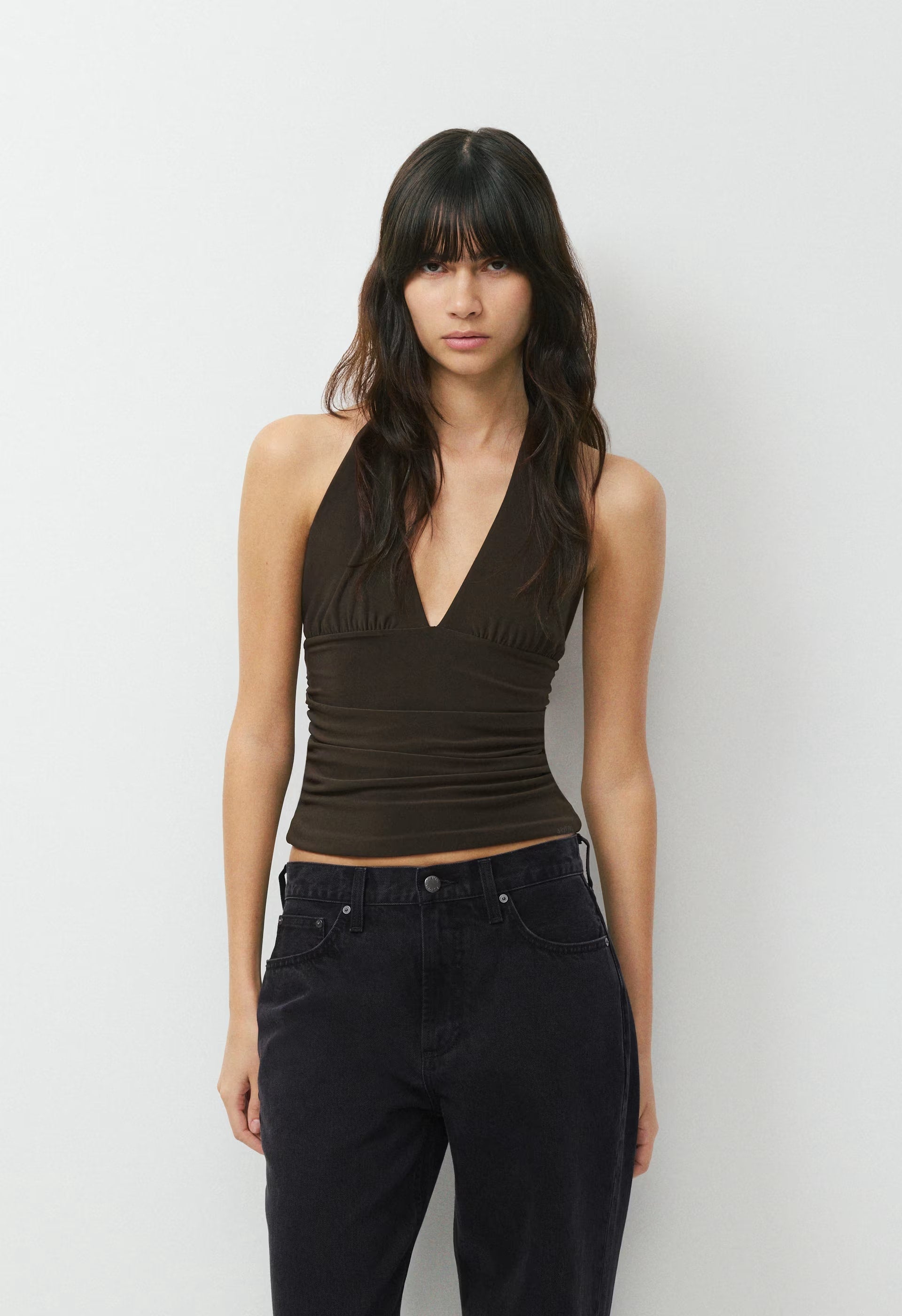 Smooth Matter™ Wylder Halter Top - CACAO NIB BROWN