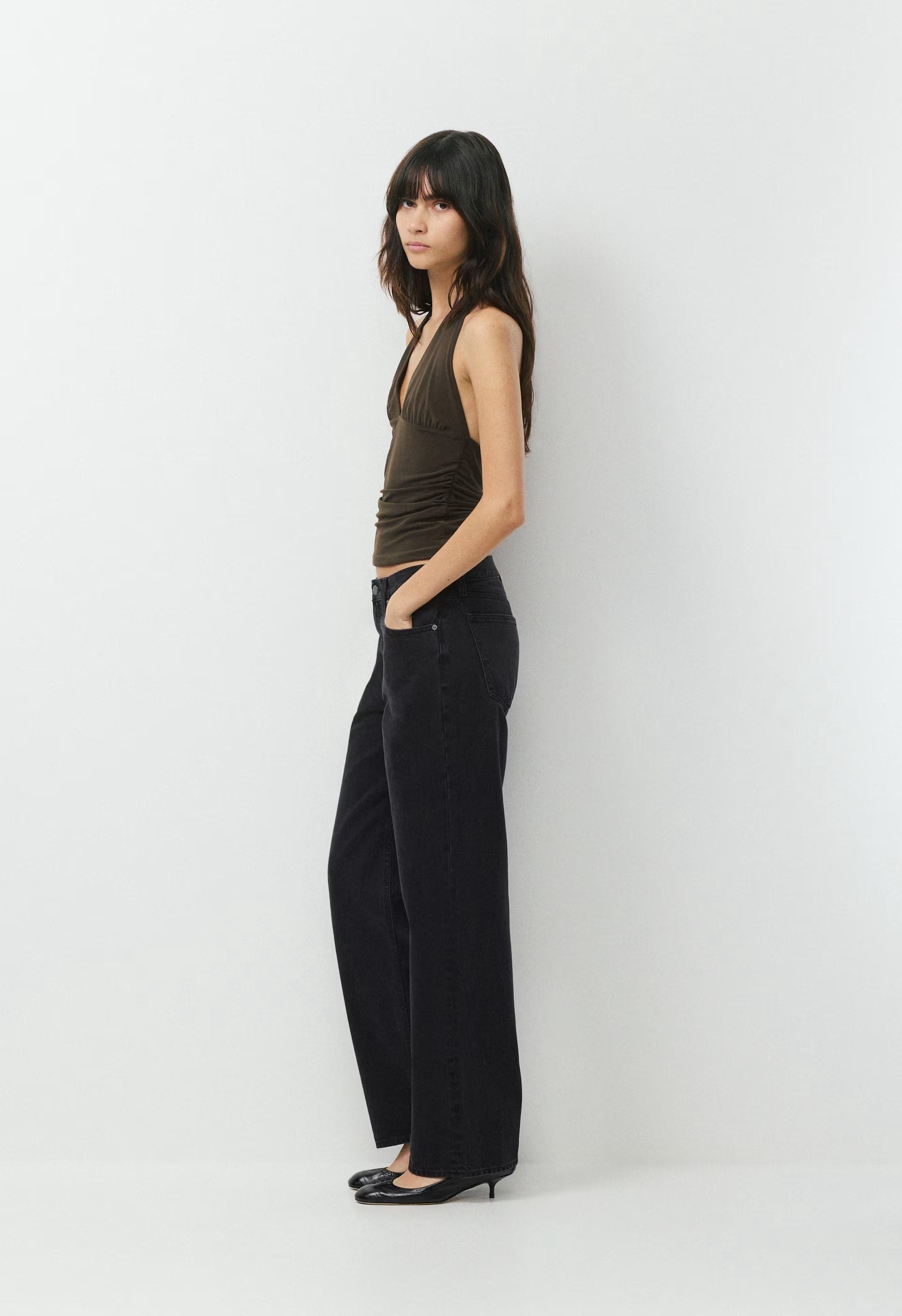Smooth Matter™ Wylder Halter Top - CACAO NIB BROWN