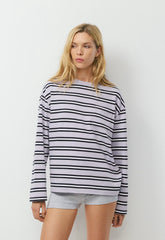Mighty Cotton™ Fletch Longsleeve - GD PURPLE/ADML NAVY