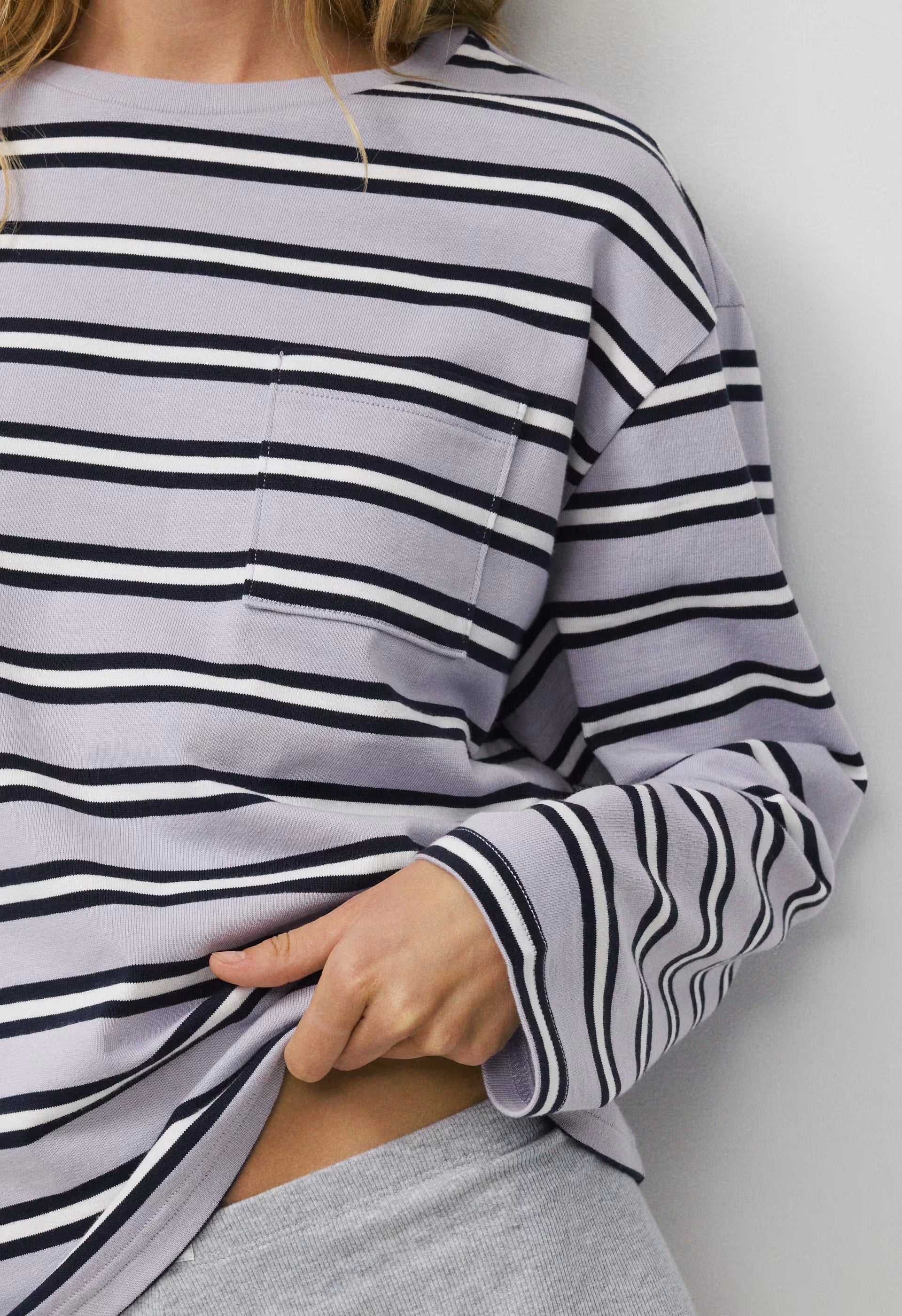 Mighty Cotton™ Fletch Longsleeve - GD PURPLE/ADML NAVY