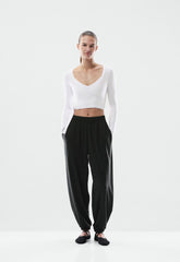 BUTTER Focal Wrap Longsleeve - BRIGHT WHITE
