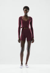 BUTTER Focal Wrap Longsleeve - GALA PLUM