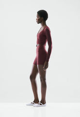 BUTTER Focal Wrap Longsleeve - GALA PLUM