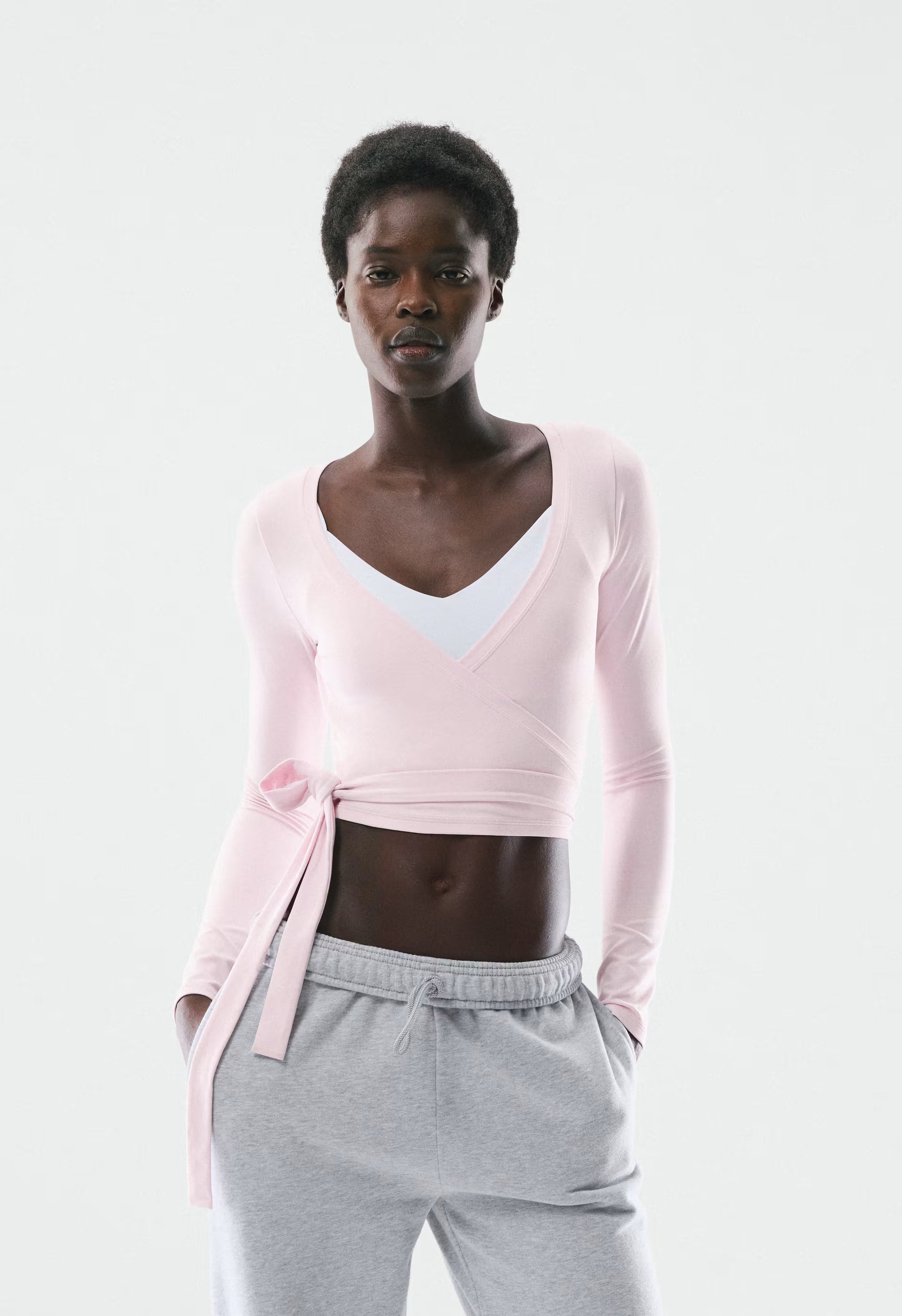BUTTER Focal Wrap Longsleeve - MAGNOLIA