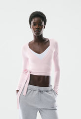 BUTTER Focal Wrap Longsleeve - MAGNOLIA