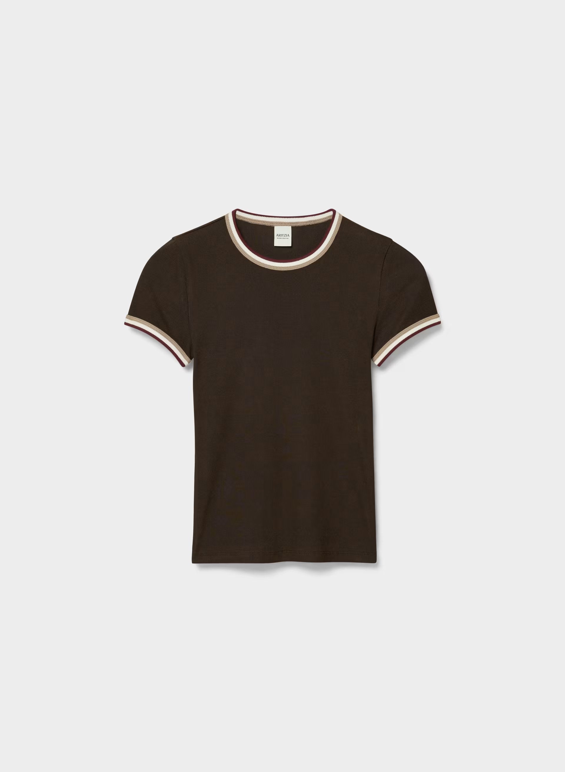 HomeStretch™ Rib Tune T-Shirt - CACAO NB BROWN/MULTI