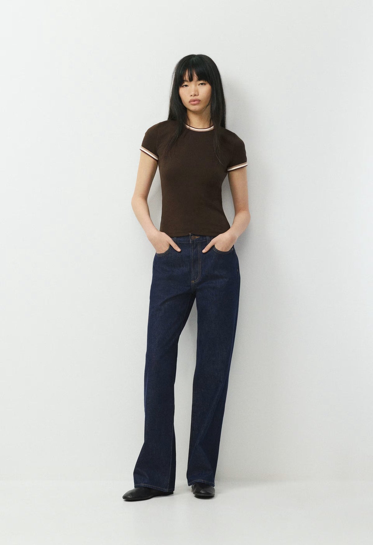 HomeStretch™ Rib Tune T-Shirt - CACAO NB BROWN/MULTI