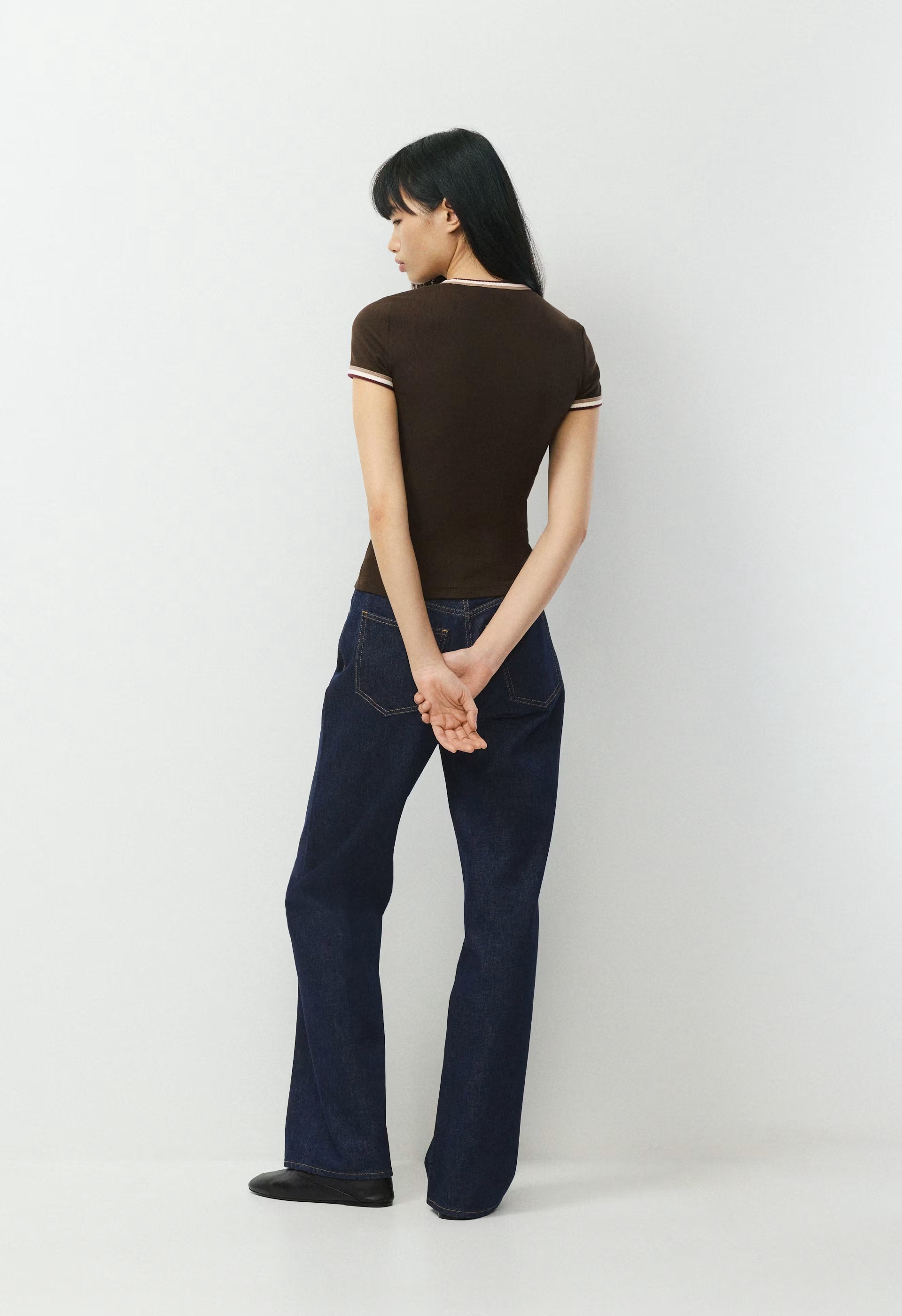 HomeStretch™ Rib Tune T-Shirt - CACAO NB BROWN/MULTI