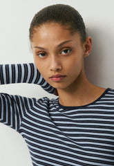 HomeStretch™ Rib Solo Longsleeve - ADMRL NAVY/RIPPLE BLUE