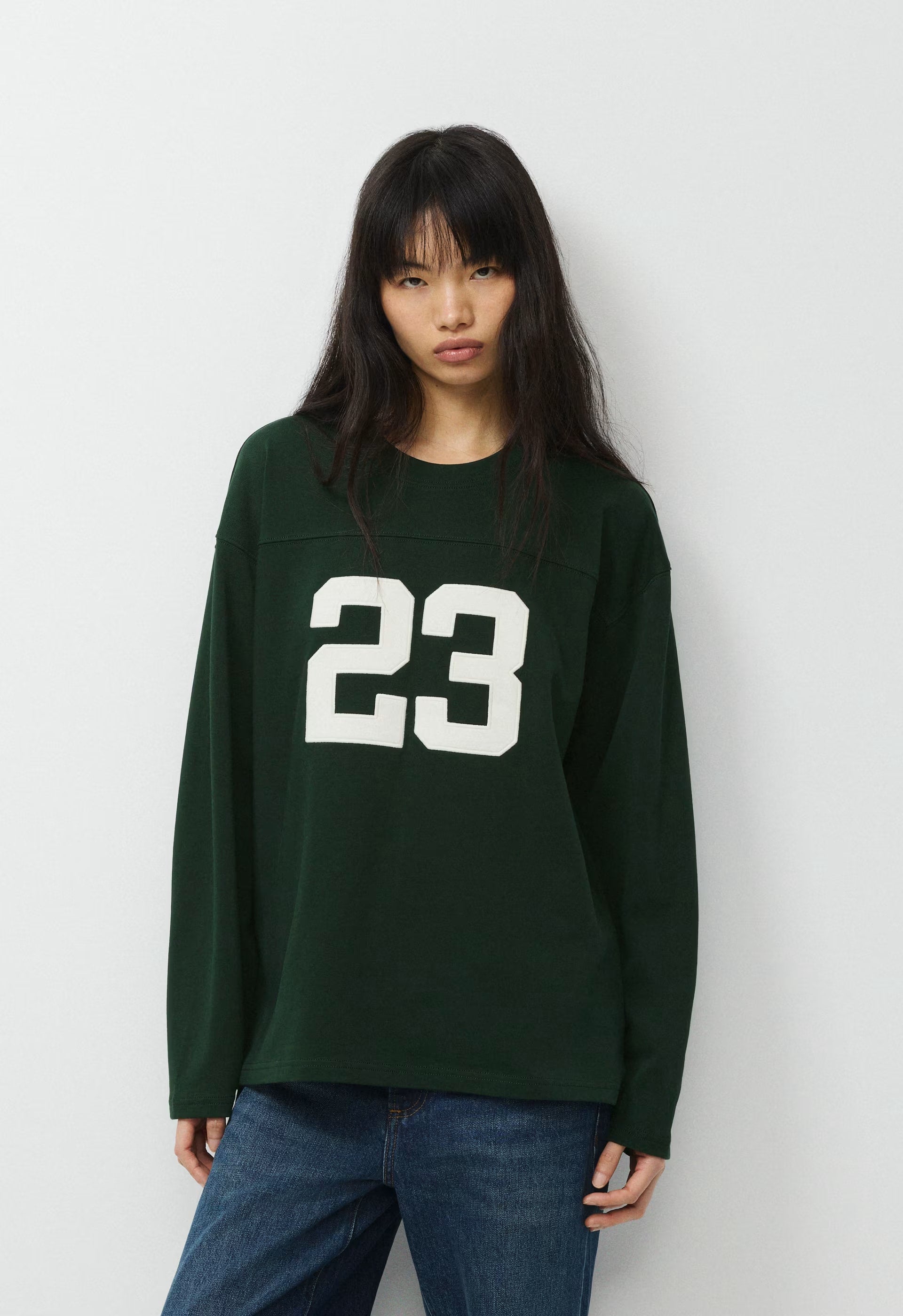 Mighty Cotton™ Ramos Longsleeve - FIGTREE GREEN/LT BIRCH