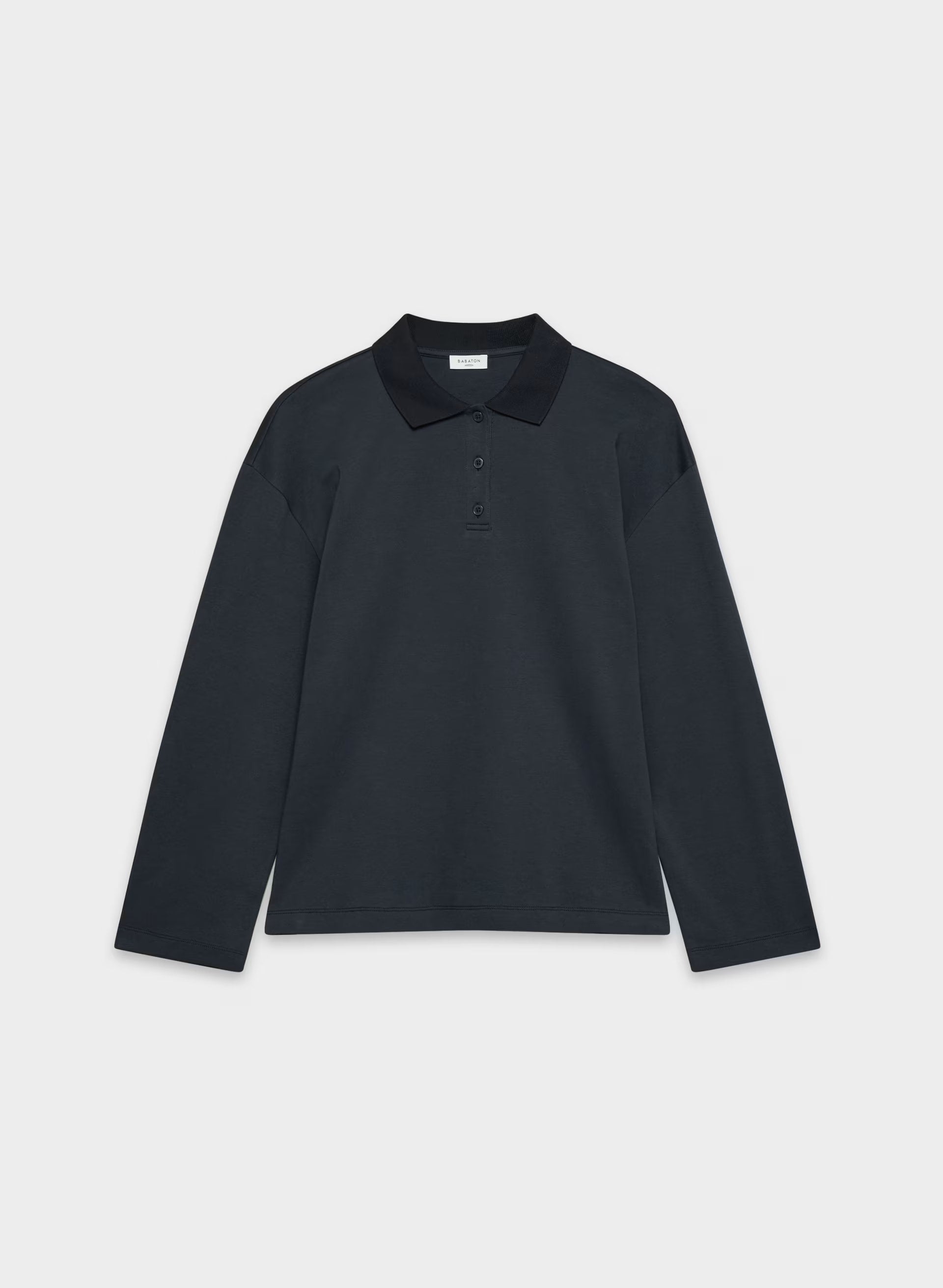 InterLock Cotton Eton Longsleeve - DARK NIGHT NAVY
