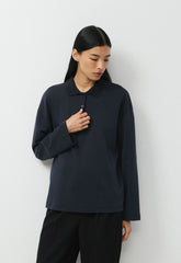 InterLock Cotton Eton Longsleeve - DARK NIGHT NAVY