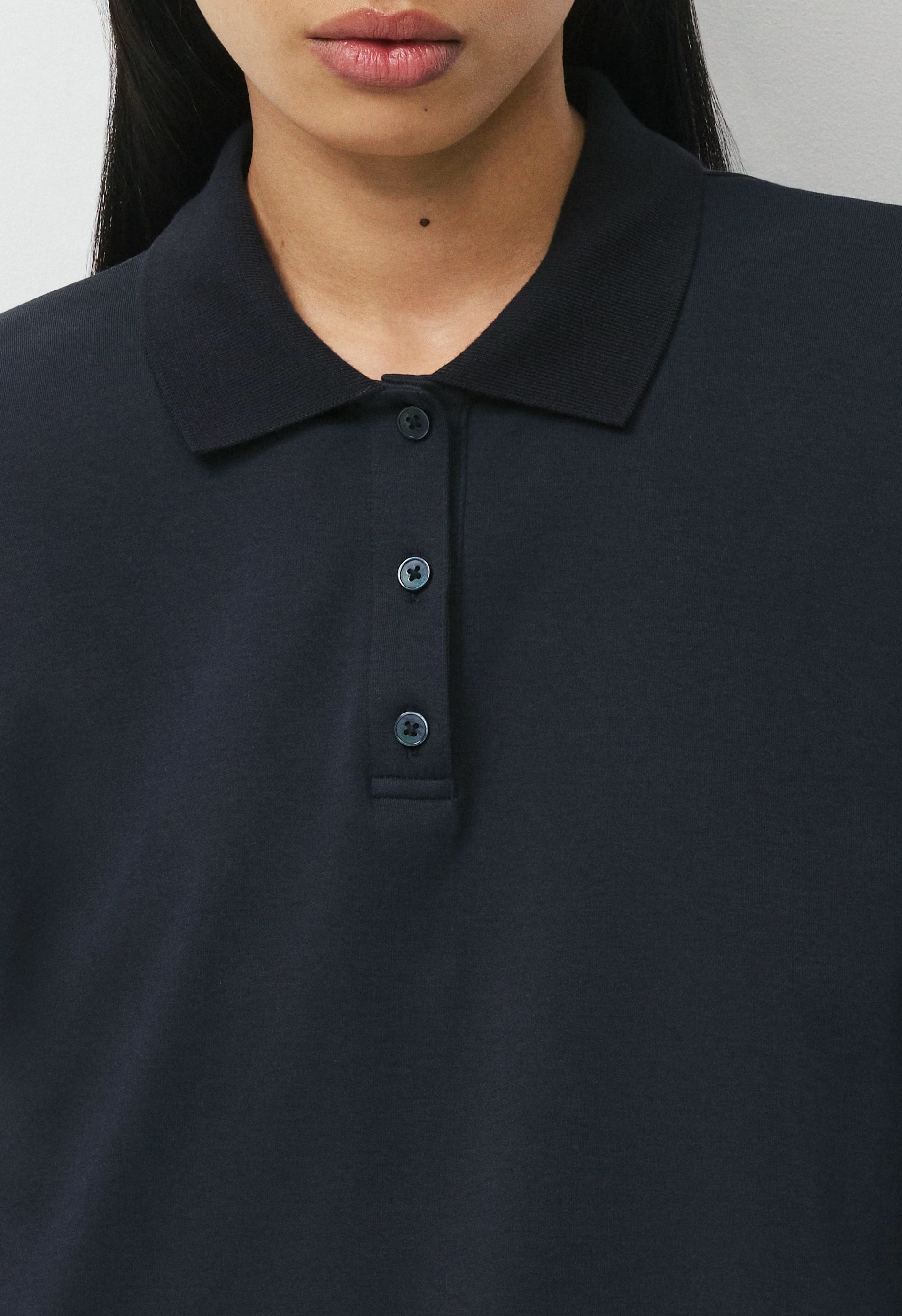 InterLock Cotton Eton Longsleeve - DARK NIGHT NAVY