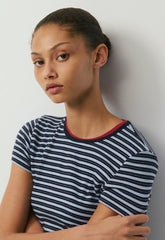 HomeStretch™ Rib Tune T-Shirt - ADMRL NAVY/RIPPLE BLUE