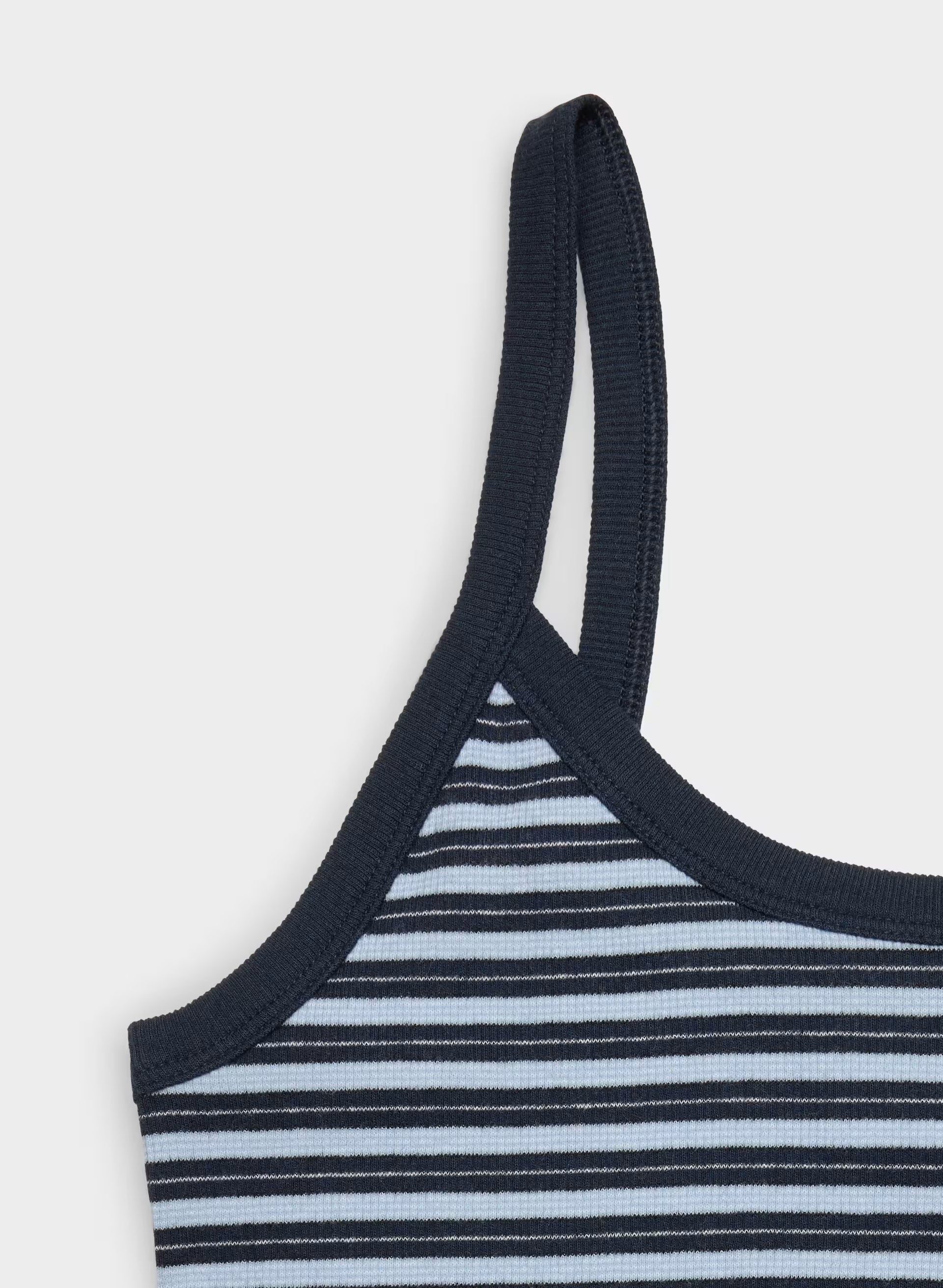 HomeStretch™ Rib Spectrum Cami Tank - ADMRL NAVY/RIPPLE BLUE