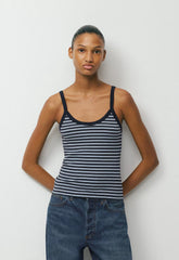 HomeStretch™ Rib Spectrum Cami Tank - ADMRL NAVY/RIPPLE BLUE