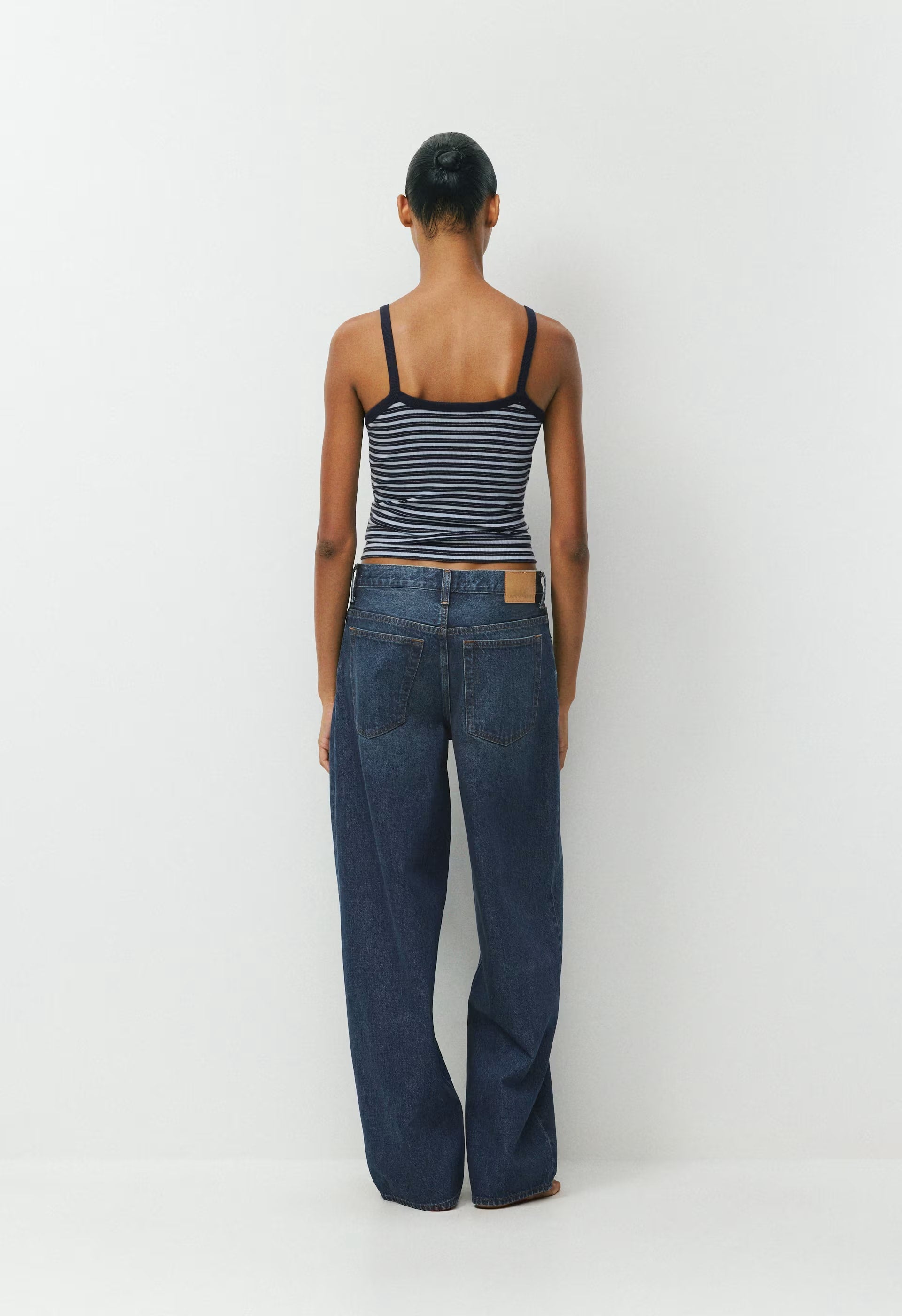 HomeStretch™ Rib Spectrum Cami Tank - ADMRL NAVY/RIPPLE BLUE