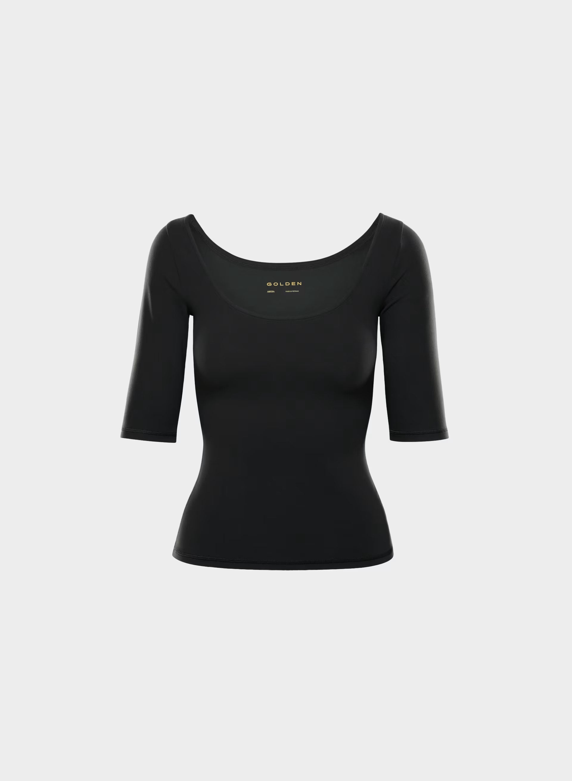 BUTTER Essential 3/4 Sleeve T-Shirt - BLACK