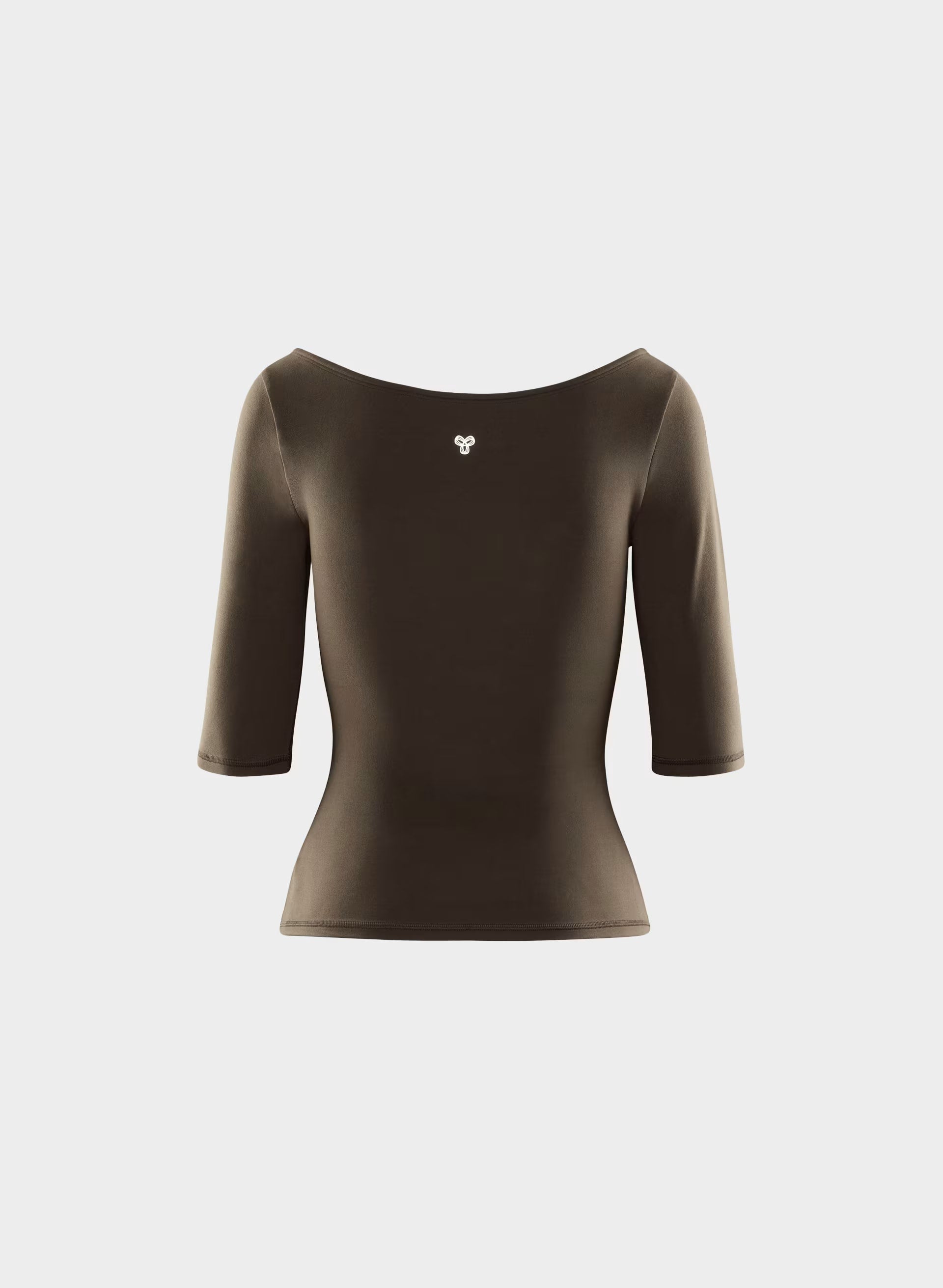 BUTTER Essential 3/4 Sleeve T-Shirt - CACAO NIB BROWN