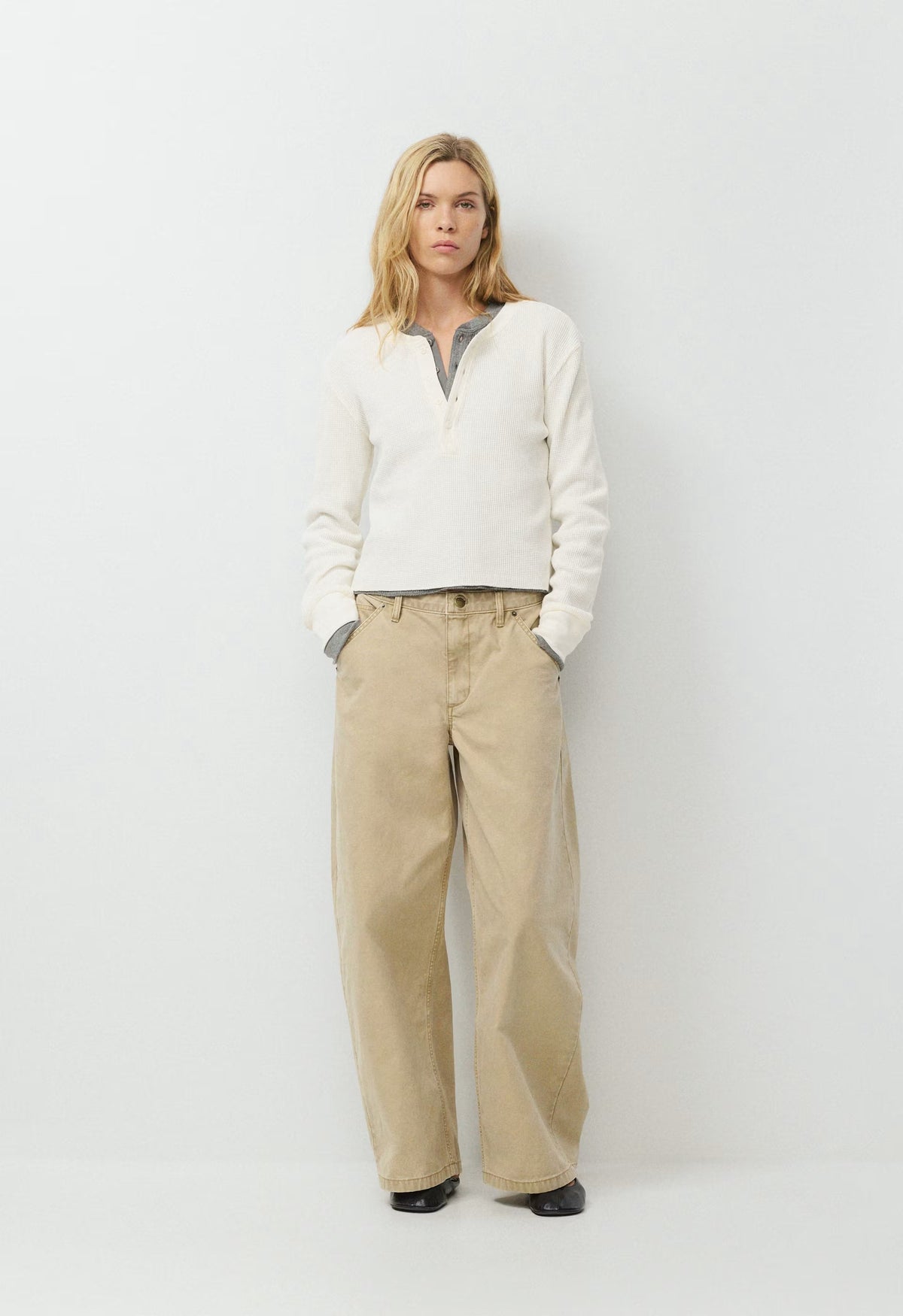Michigan Henley - LIGHT BIRCH
