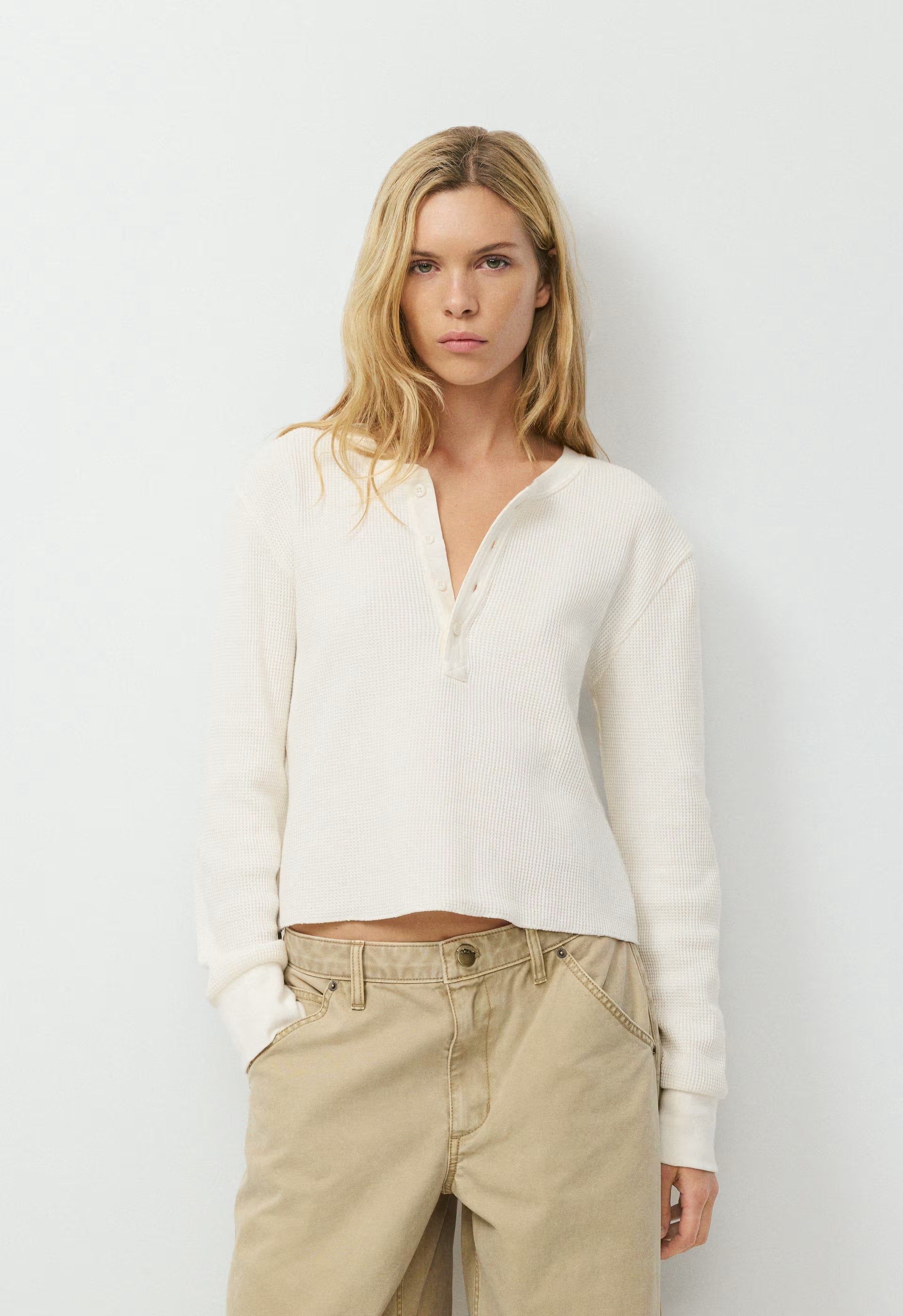 Michigan Henley - LIGHT BIRCH