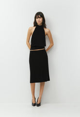 Smooth Matter™ Midnight Halter Top - BLACK