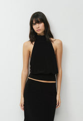 Smooth Matter™ Midnight Halter Top - BLACK