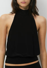 Smooth Matter™ Midnight Halter Top - BLACK