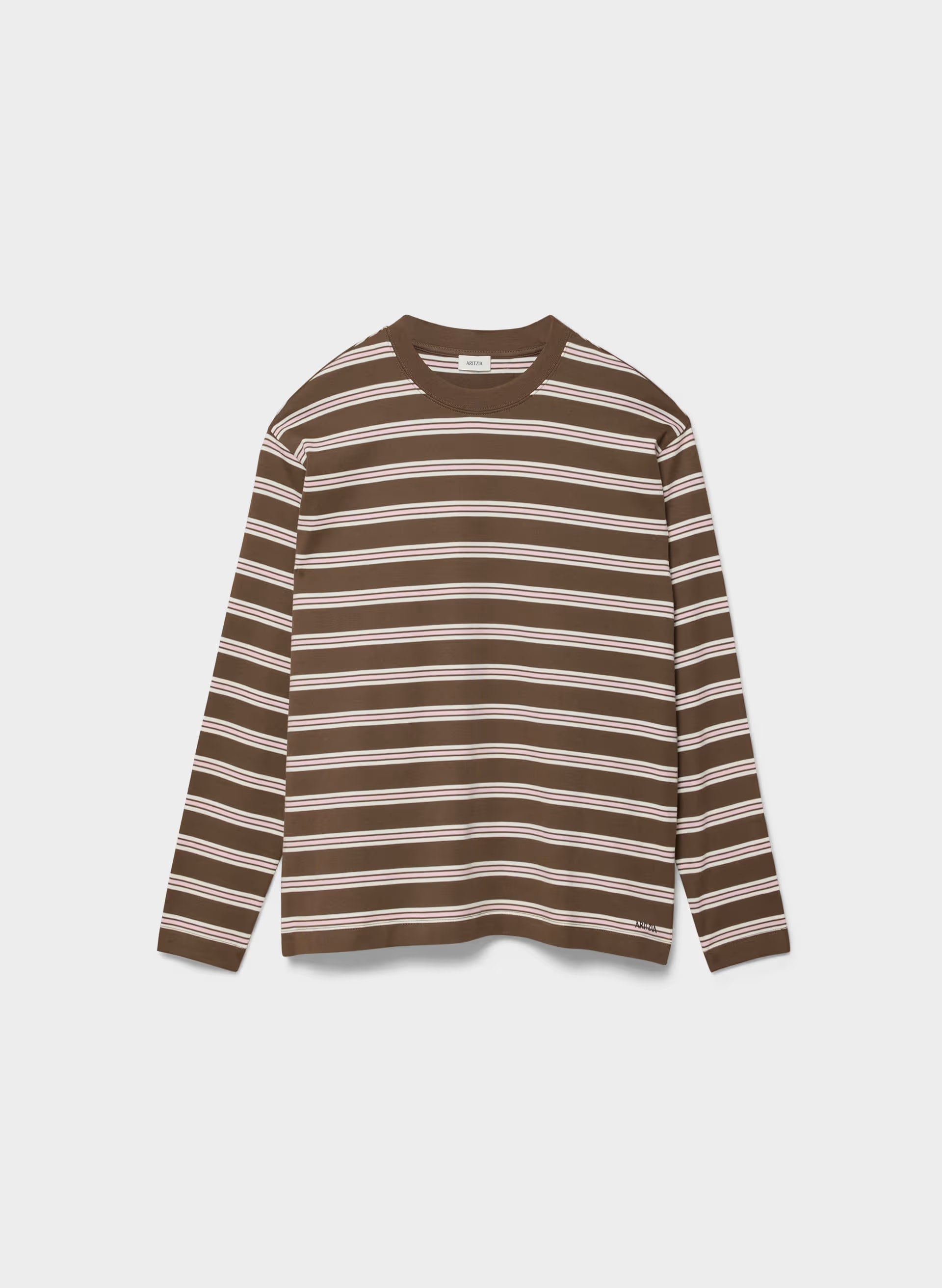 InterLock Cotton Steps Longsleeve - AMRCN BRWN/CPD PNK