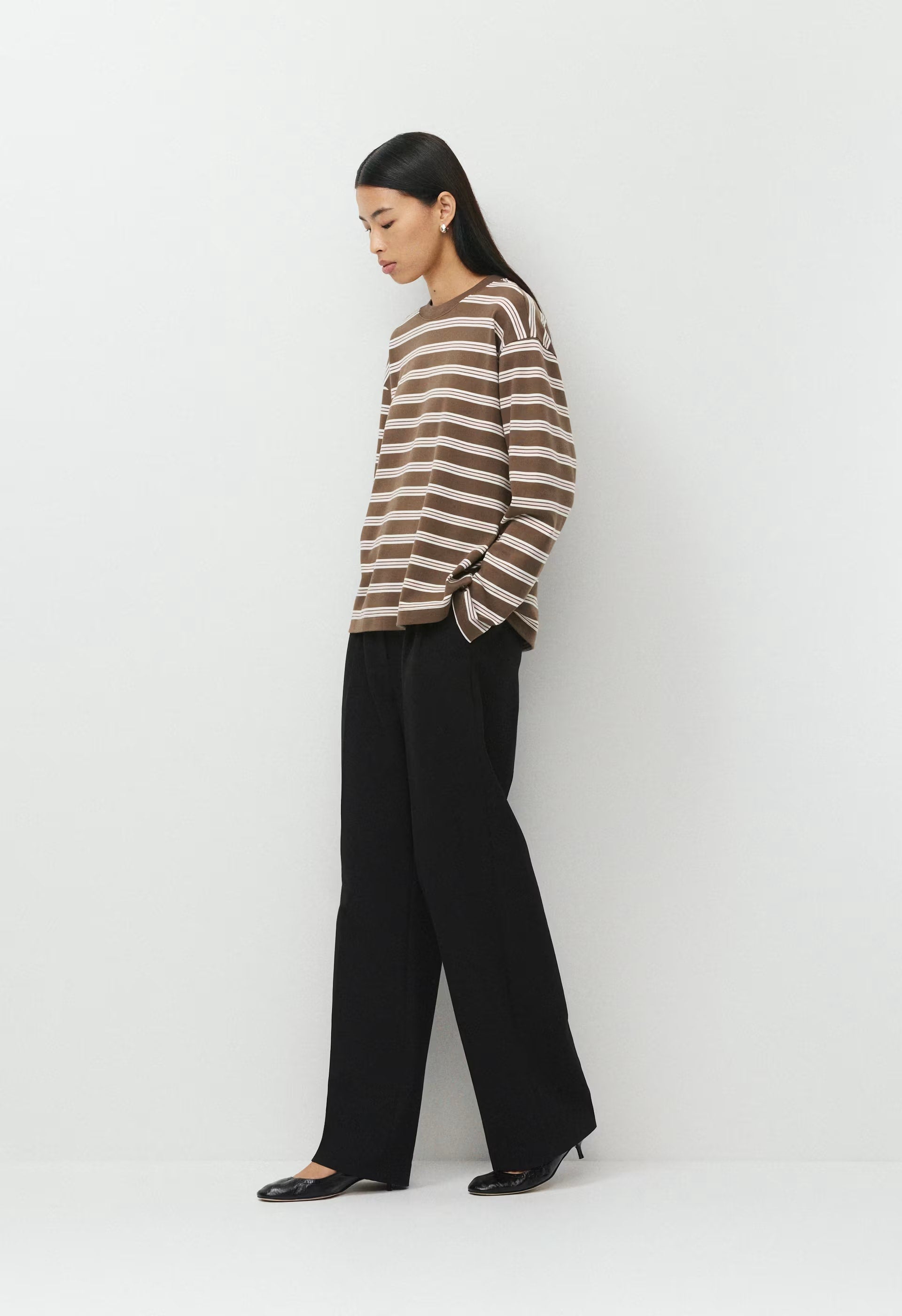 InterLock Cotton Steps Longsleeve - AMRCN BRWN/CPD PNK