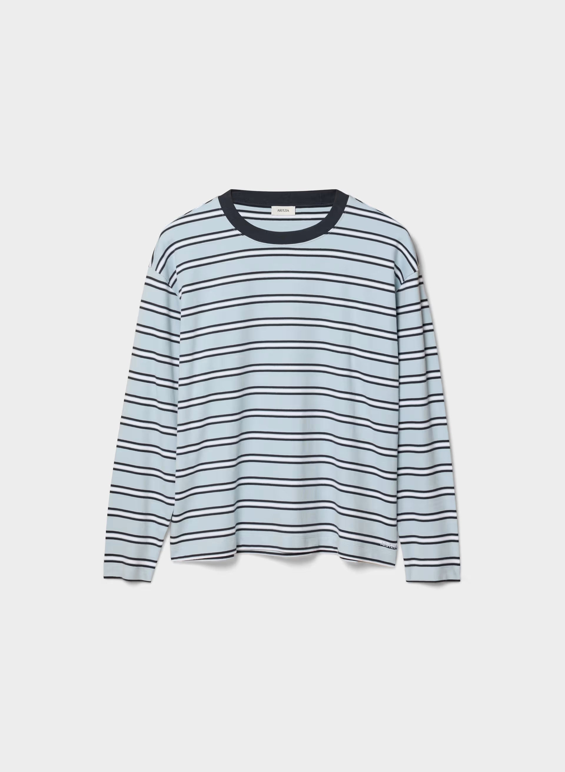 InterLock Cotton Steps Longsleeve - DEW BLUE/DARK NGHT NVY