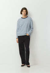 InterLock Cotton Steps Longsleeve - DEW BLUE/DARK NGHT NVY