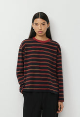 InterLock Cotton Steps Longsleeve - DK NIGHT NAVY/ORNT RED