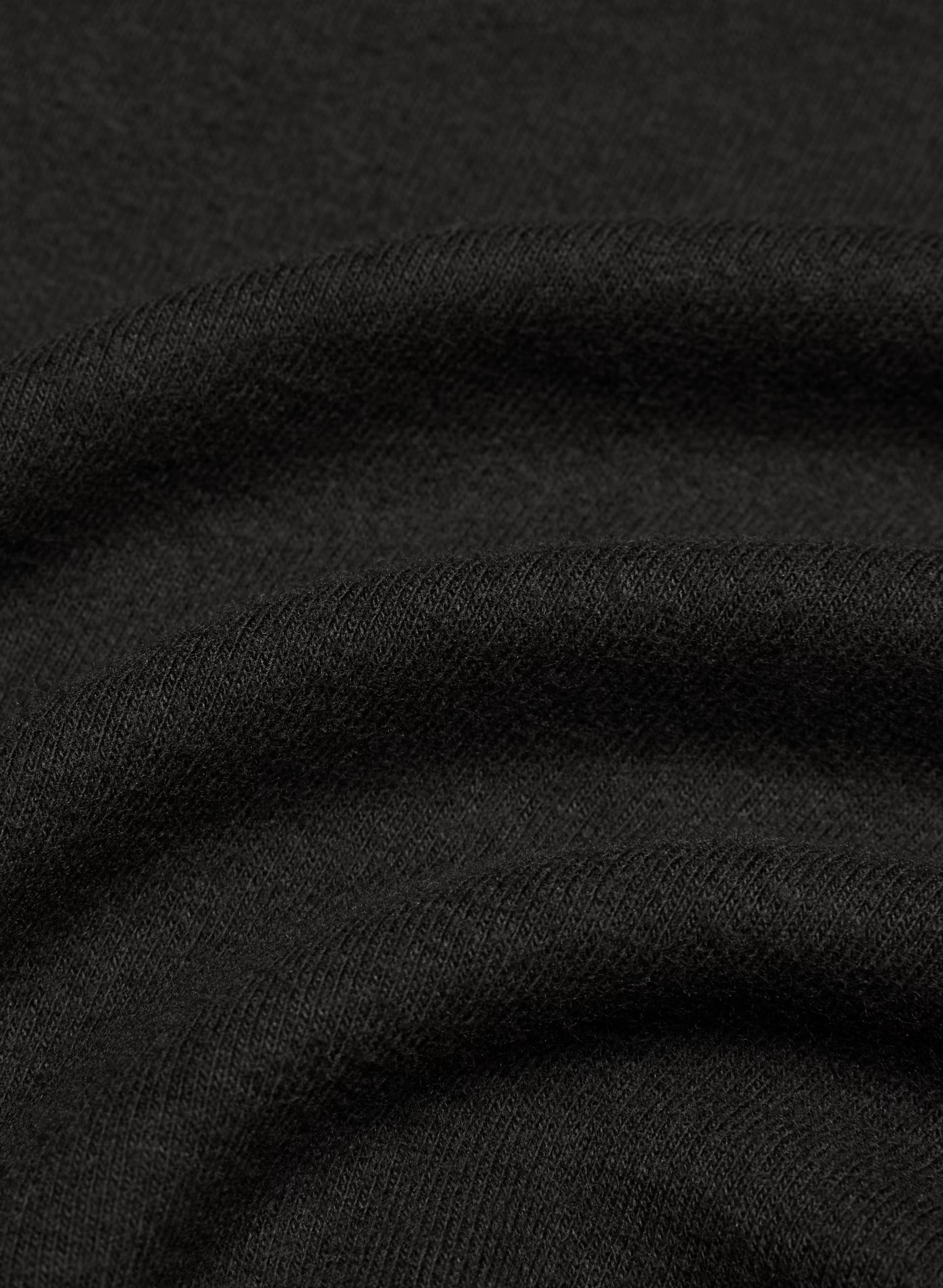 BestHug™ Little Ribbed Hip T-Shirt - BLACK