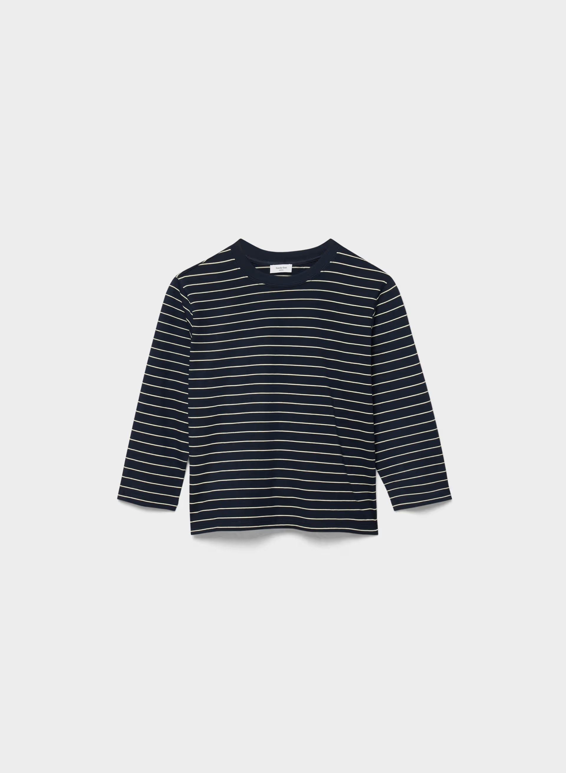 CottonWhisk™ Emma 3/4 Sleeve T-Shirt - ADMRL NVY/BTR YLW
