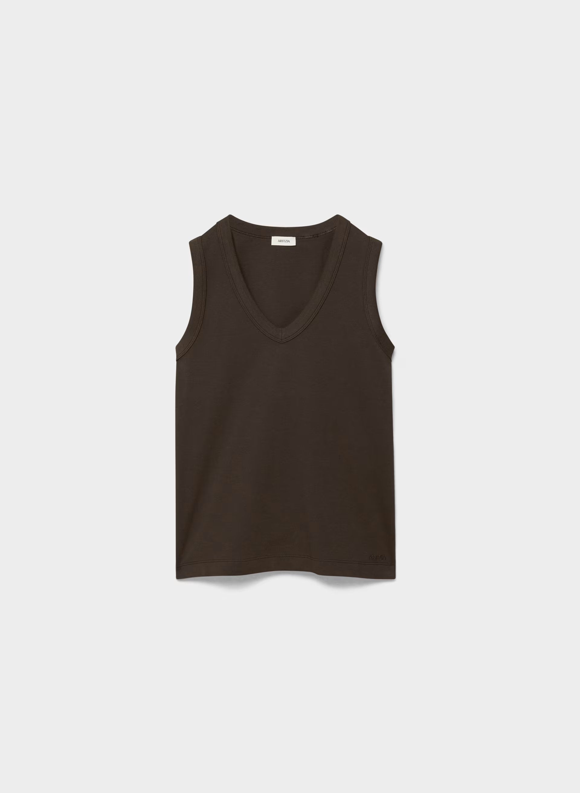InterLock Cotton Foyer Top - CACAO NIB BROWN