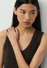 InterLock Cotton Foyer Top - CACAO NIB BROWN