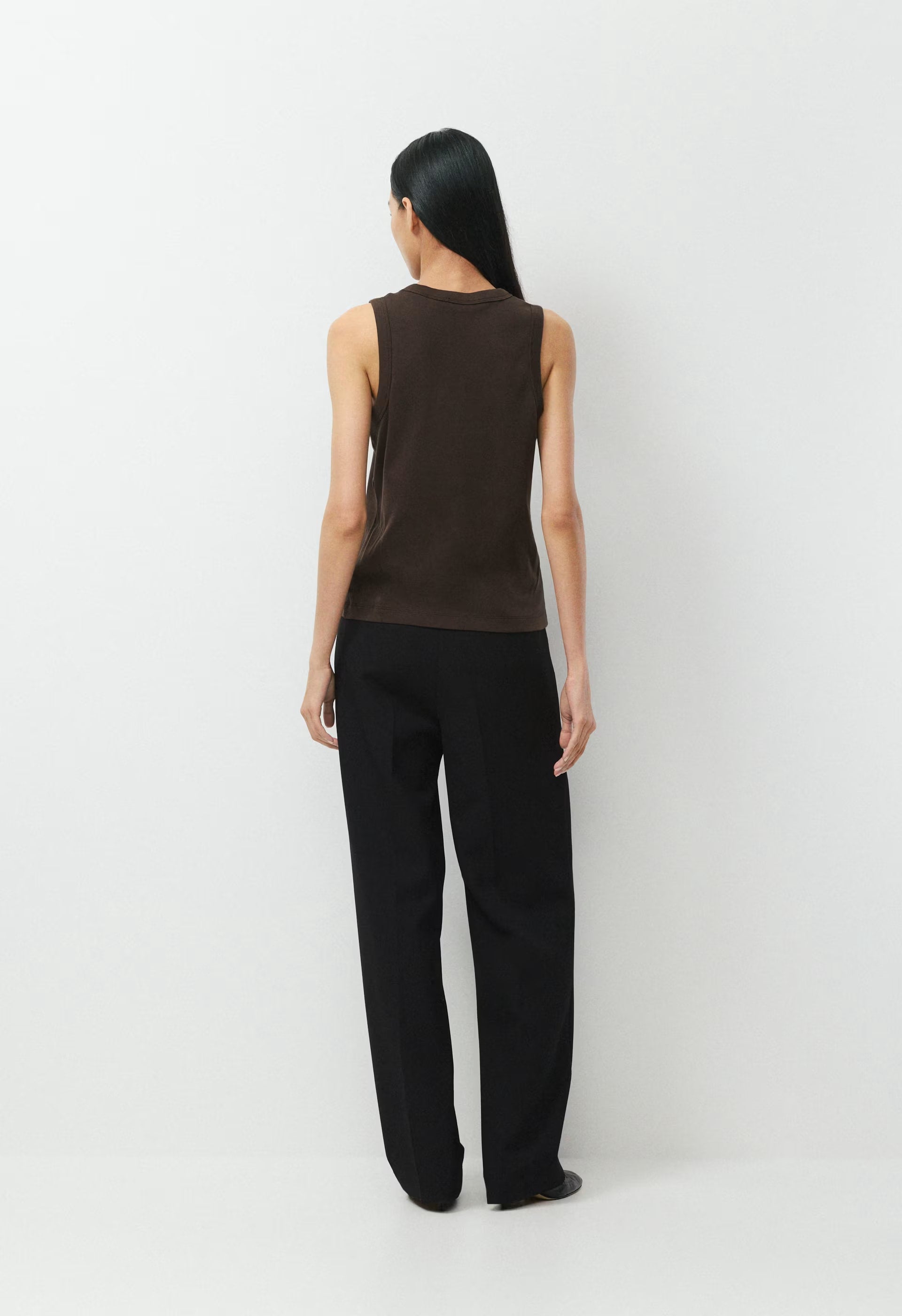 InterLock Cotton Foyer Top - CACAO NIB BROWN