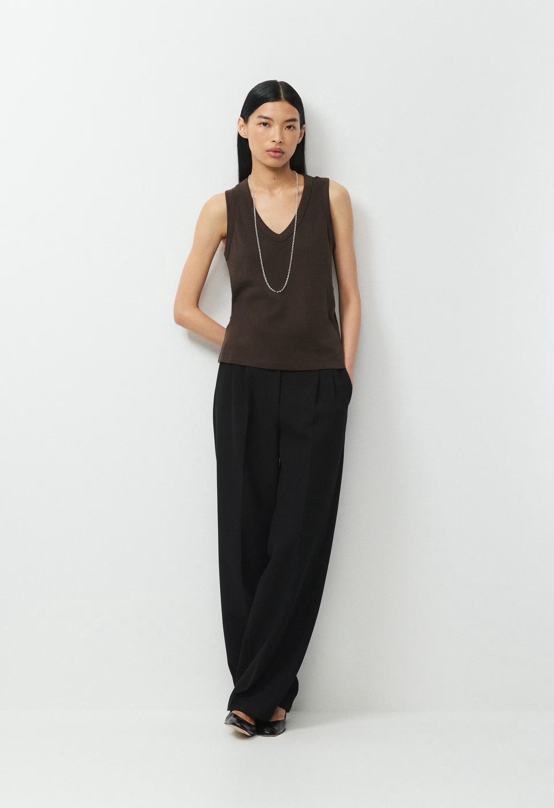 InterLock Cotton Foyer Top - CACAO NIB BROWN