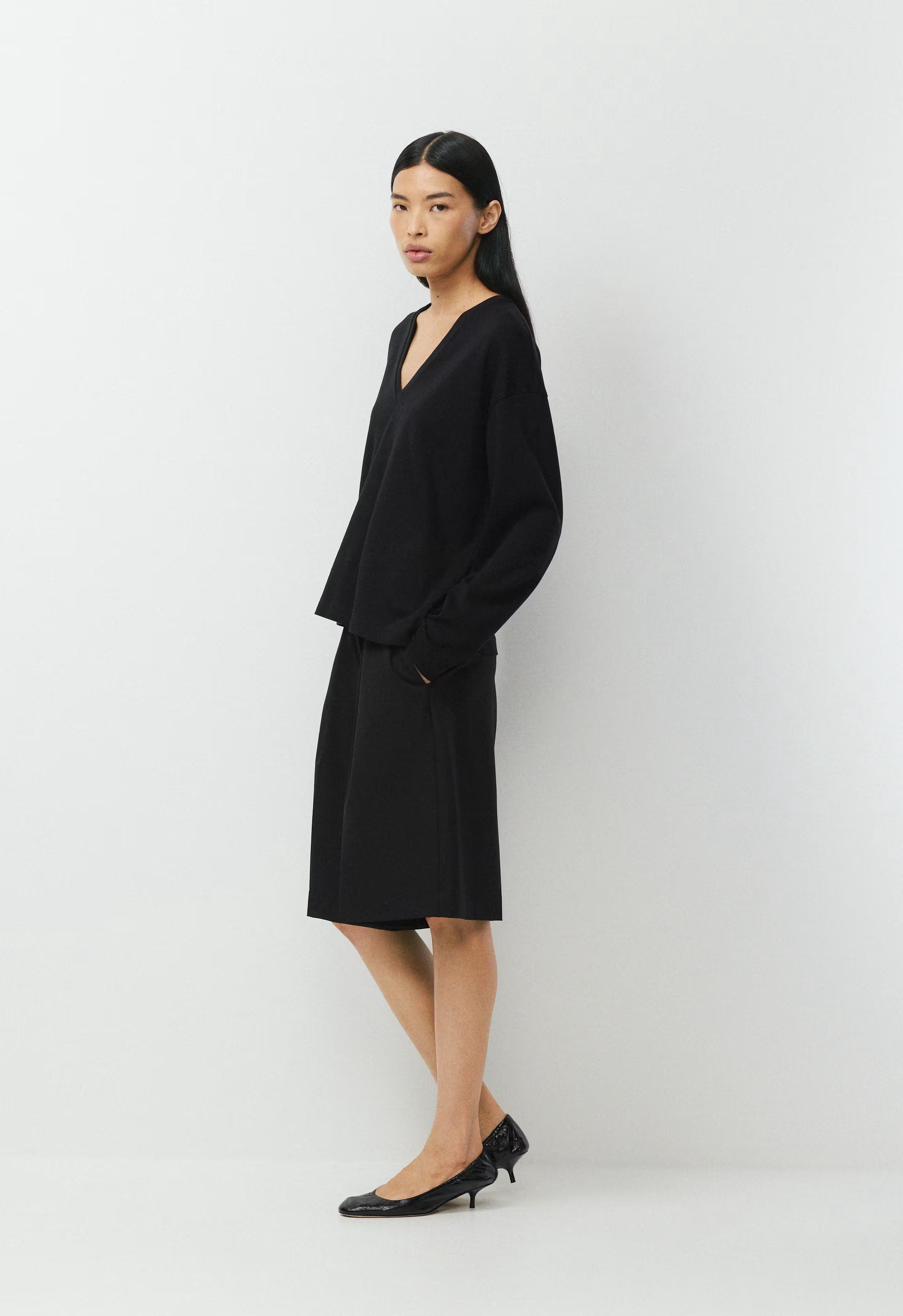 InterLock Cotton Mobile Longsleeve - BLACK