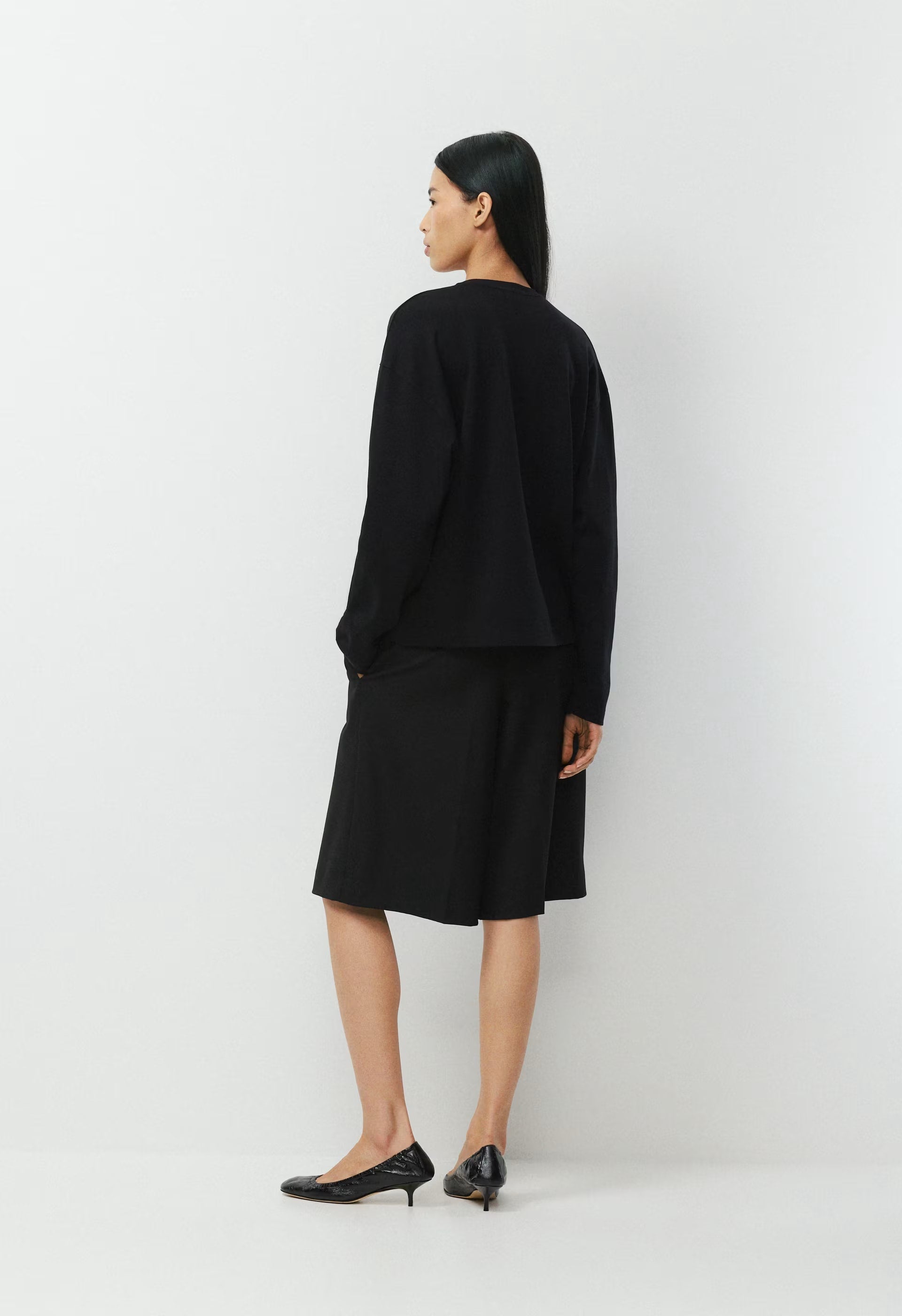 InterLock Cotton Mobile Longsleeve - BLACK
