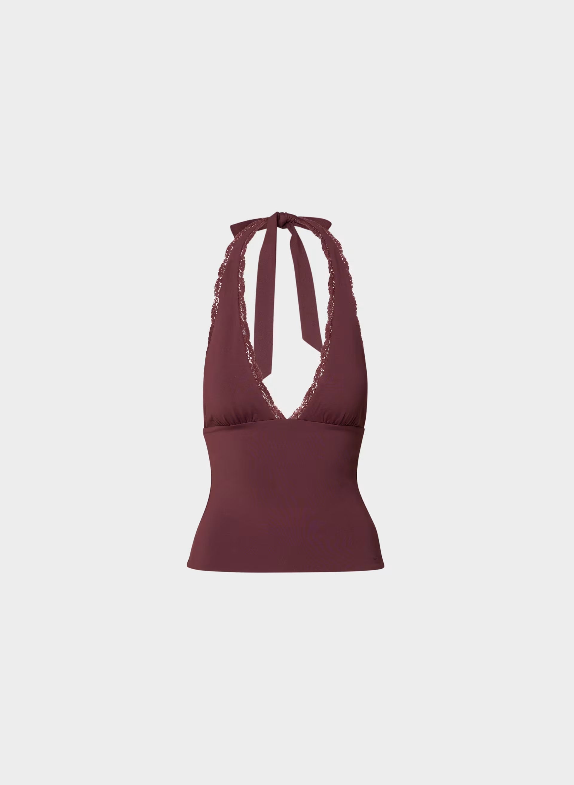 Original Contour Allure Halter Top - GALA PLUM
