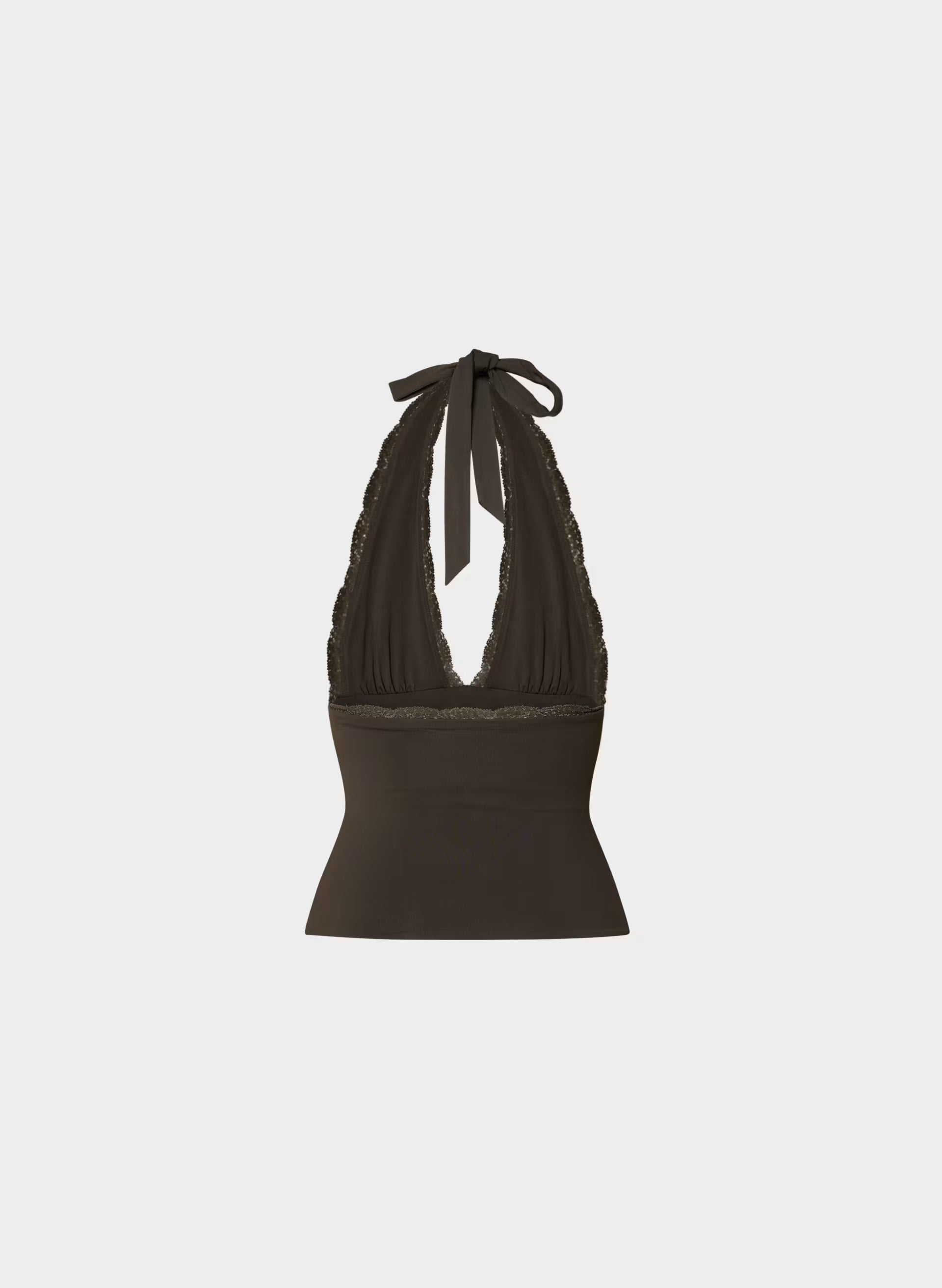 Original Contour Allure Halter Top - CACAO NIB BROWN