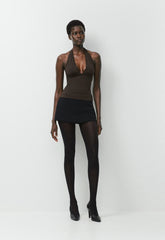 Original Contour Allure Halter Top - CACAO NIB BROWN