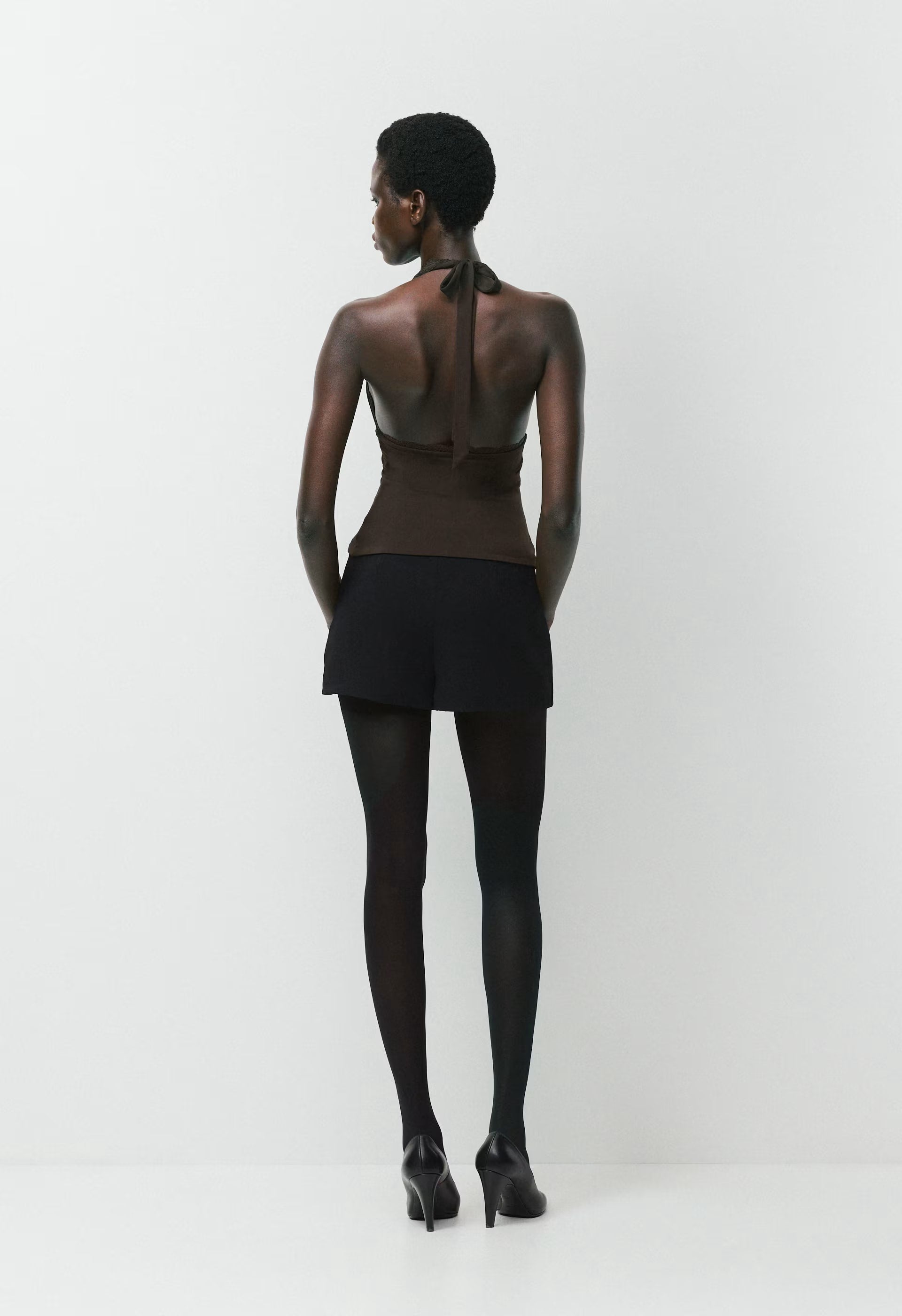 Original Contour Allure Halter Top - CACAO NIB BROWN