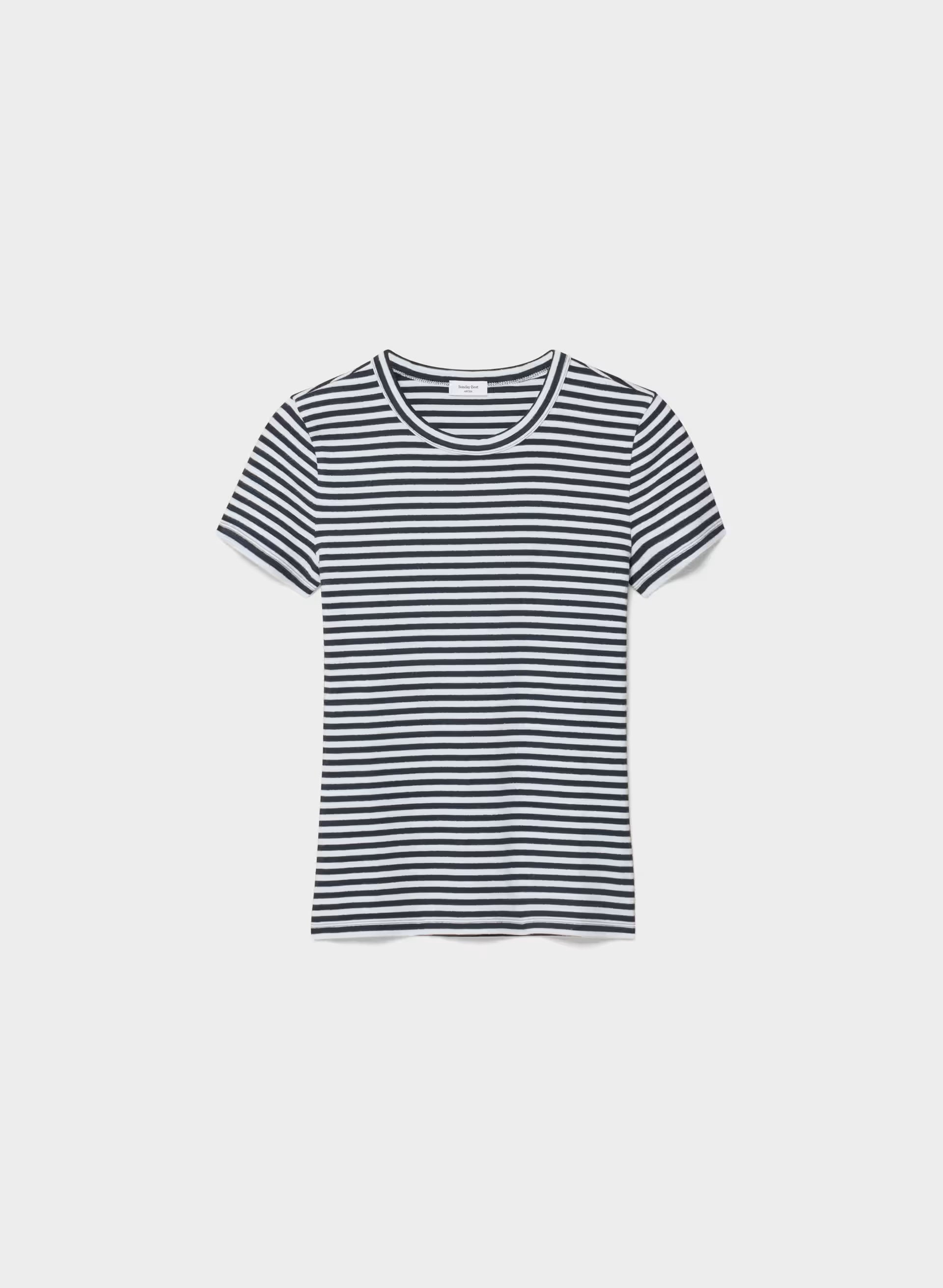 BestHug™ Little Ribbed Hip T-Shirt - ADMRL NVY/PLN AIR